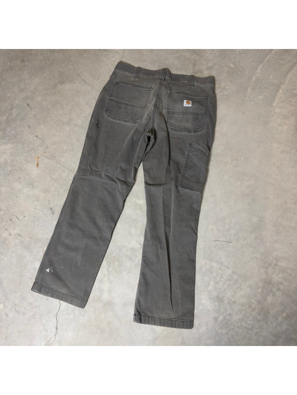 Carhartt Relaxed Fit Carpenter Pants Mens 34x30 Gray Baggy
